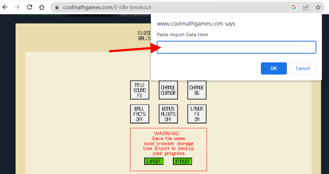 Idle breakout codes - past import data here